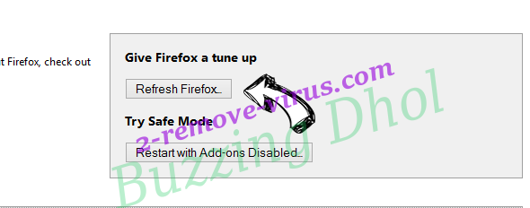 Dark Browse Adware Firefox reset