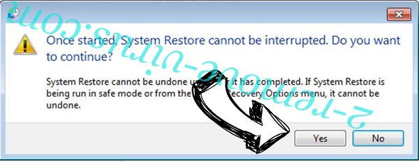 Diavol/lock64 Ransomware removal - restore message