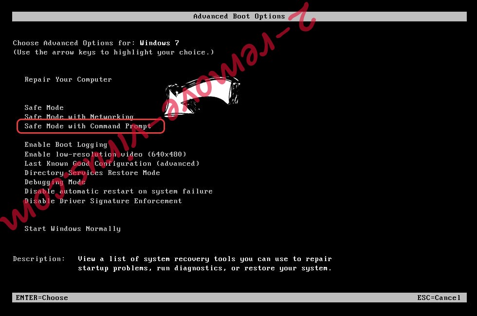 Windows boot menu - command prompt