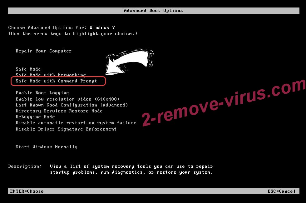 Windows boot menu - command prompt