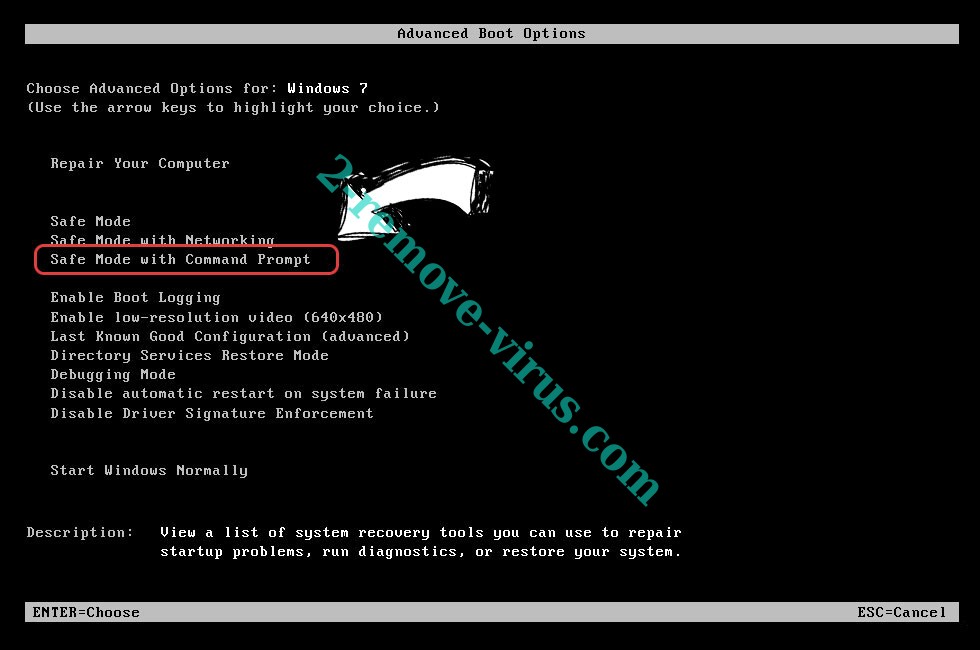 Windows boot menu - command prompt