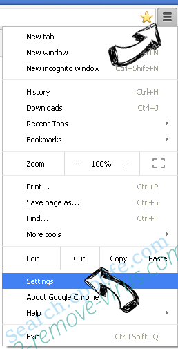 Search.epolife.com Chrome menu