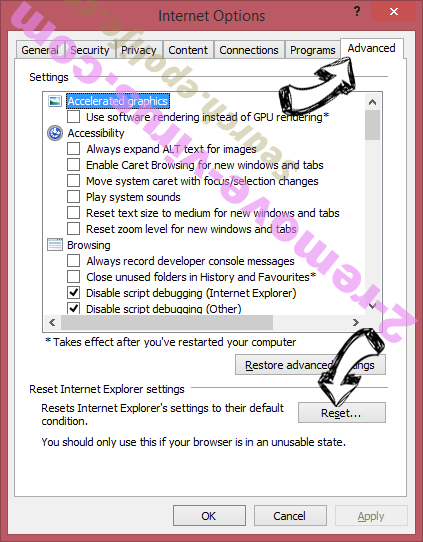 Easy Uninstall IE reset browser