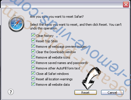 Searchengage.com Safari reset