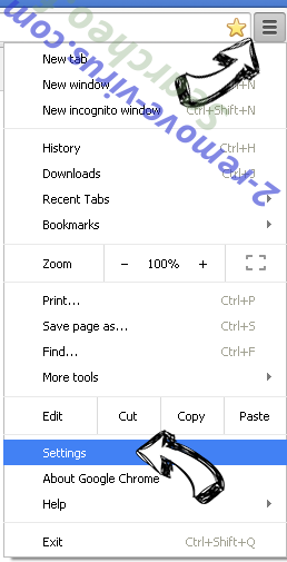 Search.easyinterestsaccess.com Chrome menu