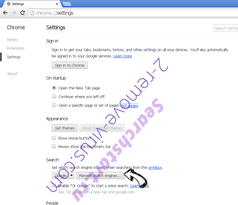 Main Ready virus Chrome extensions disable