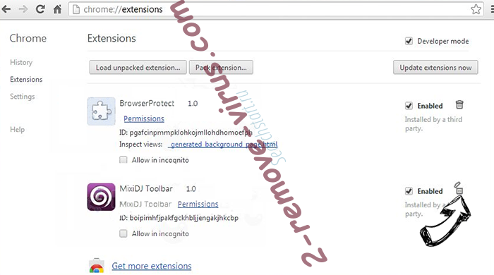 Donothave.fun Chrome extensions remove