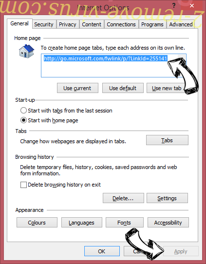 Main Ready virus IE toolbars and extensions