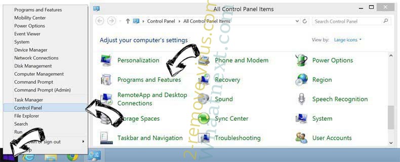 Delete Ibyscus.com from Windows 8