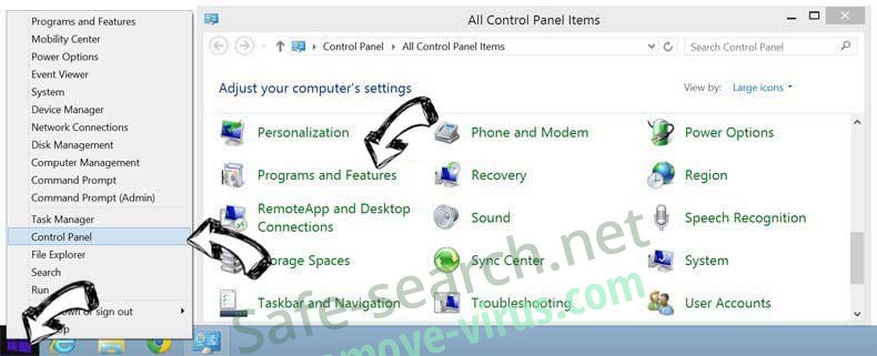 Delete Newtab.pro Redirect Virus from Windows 8