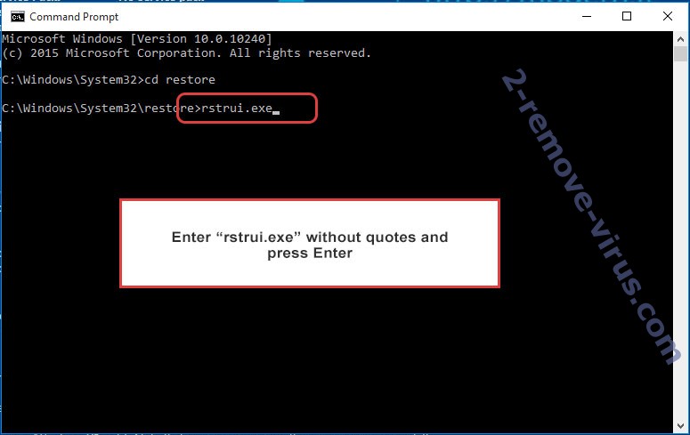 Delete .bdev Files Ransomware - command prompt restore execute