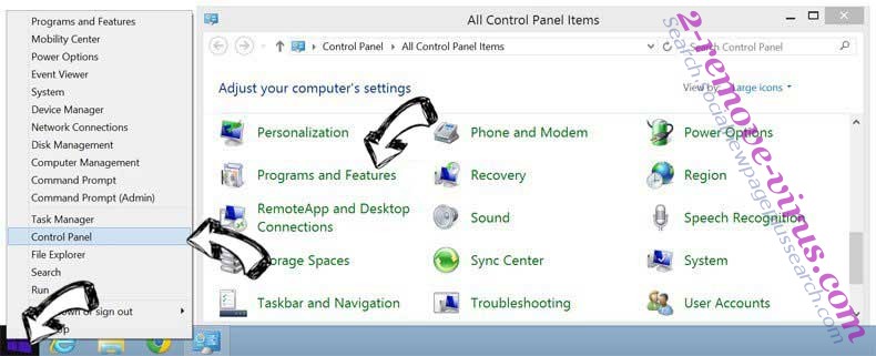 Delete InitialPage123 Virus from Windows 8