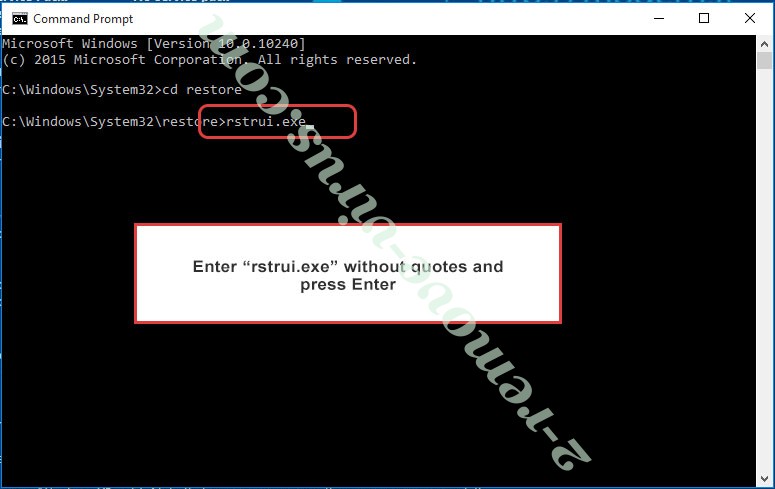 Delete Wncry Virus - command prompt restore execute