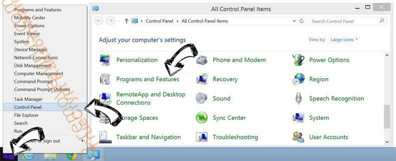 Delete Nt.searchjourney.net from Windows 8