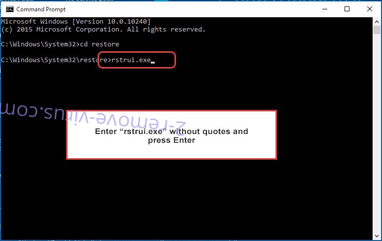 Delete Supprimer Robin Hood And Family ransomware - command prompt restore execute