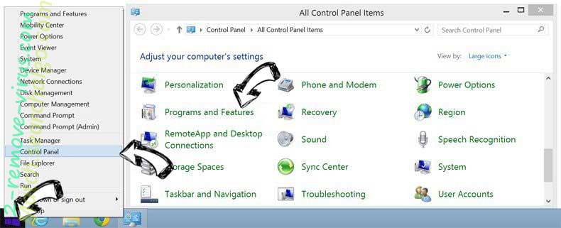 Delete Converter Suite Redirect Virus from Windows 8