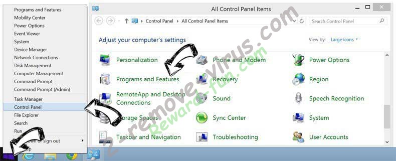 Delete Setup Wizard Virus from Windows 8