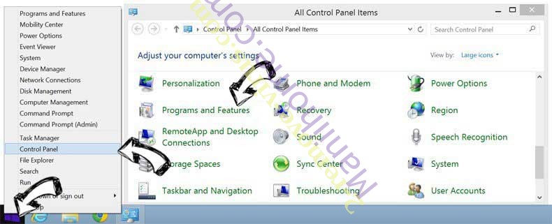Delete Pc.avdesktop.com from Windows 8