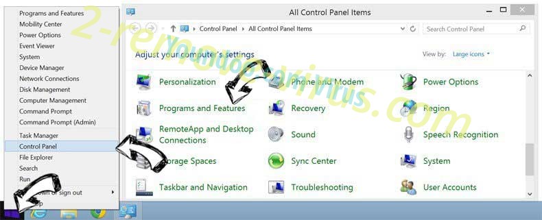 Delete Lifeimpressions.net from Windows 8