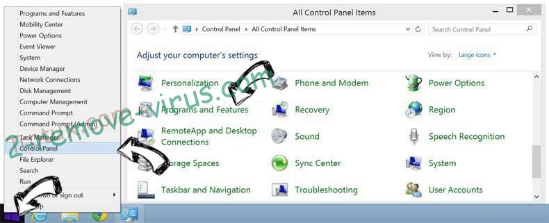 Delete Goverial Search redirect from Windows 8