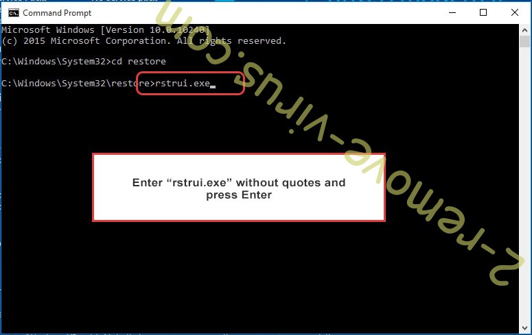 Delete secoh-qad.exe - command prompt restore execute