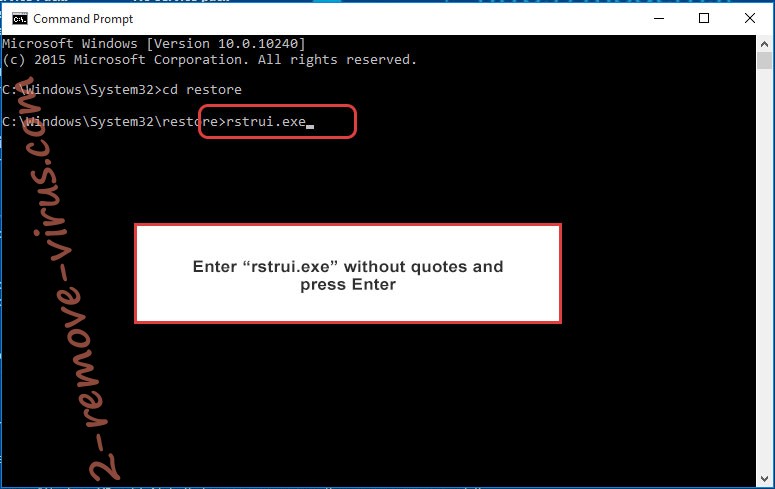 Delete .ebal file virus - command prompt restore execute