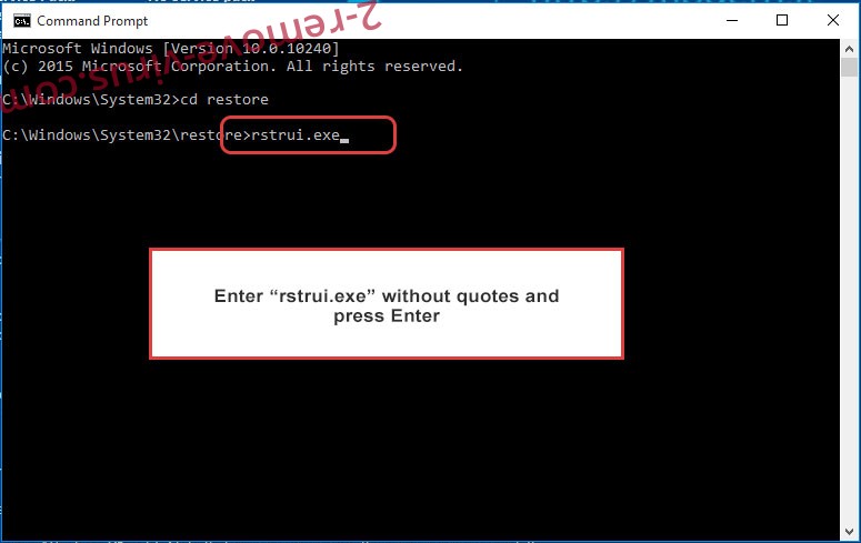 Delete .777 extension virus - command prompt restore execute