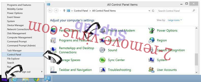 Delete Yahoo Redirect Virus from Windows 8