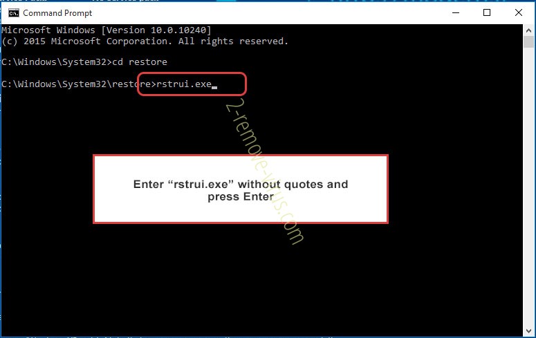 Delete Удалить Carote ransomware - command prompt restore execute