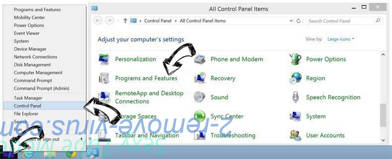 Delete start.dealrecovery.com from Windows 8
