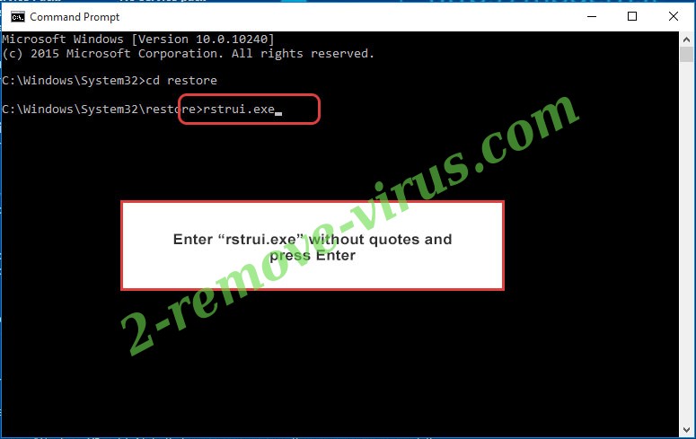 Delete ElGato Virus - command prompt restore execute