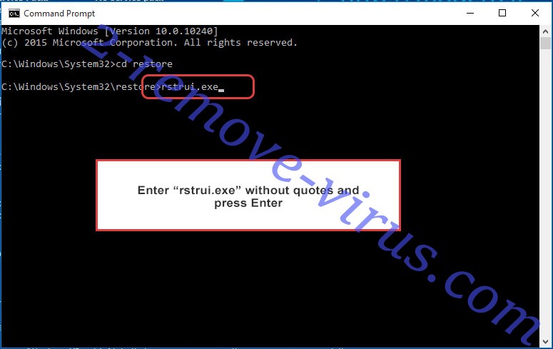 Delete Jhon Woddy - command prompt restore execute