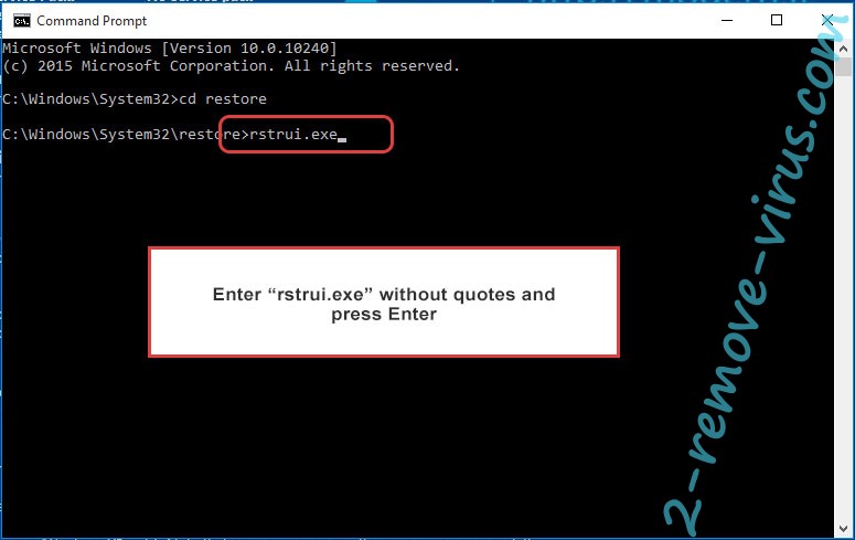 Delete Cyber Splitter Vbs - command prompt restore execute