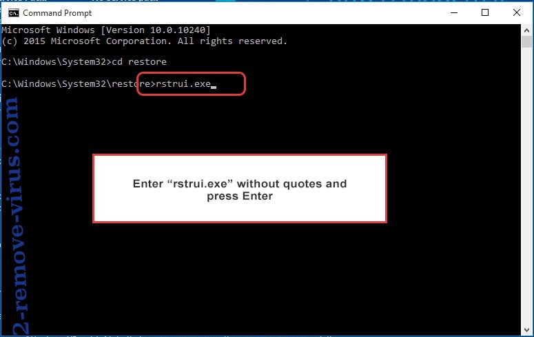 Delete .scrcrw file virus - command prompt restore execute