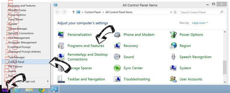 Delete Power System Care from Windows 8