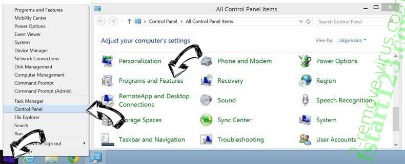 Delete Istart123.com from Windows 8