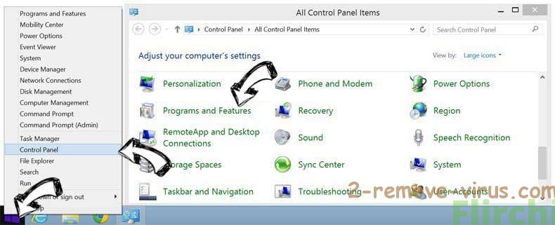 Delete 3dshape-tab.com from Windows 8