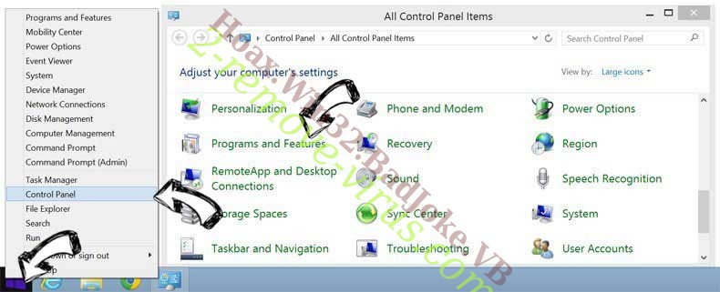 Delete Advanced Password Manager from Windows 8