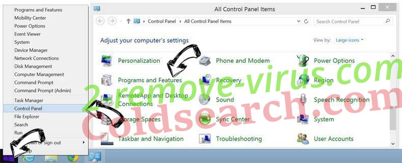 Delete Adrs.me redirect from Windows 8