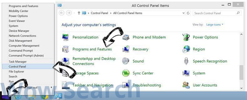 Delete Keyrolan.com redirect from Windows 8