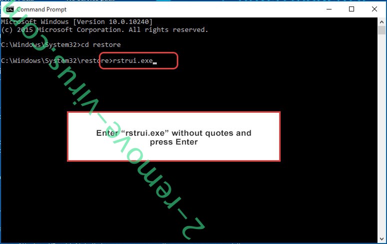 Delete VirTool:Win32/DefenderTamperingRestore - command prompt restore execute