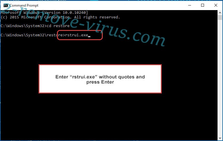 Delete Crypt2022+ Ransomware - command prompt restore execute