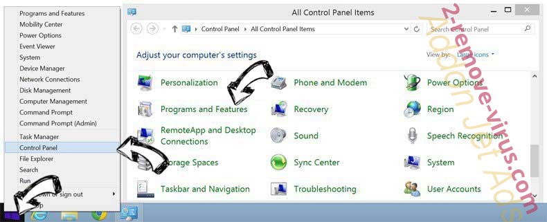 Delete Combo-Search.com from Windows 8