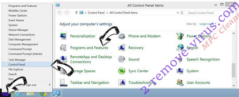 Delete PC Clean Plus from Windows 8