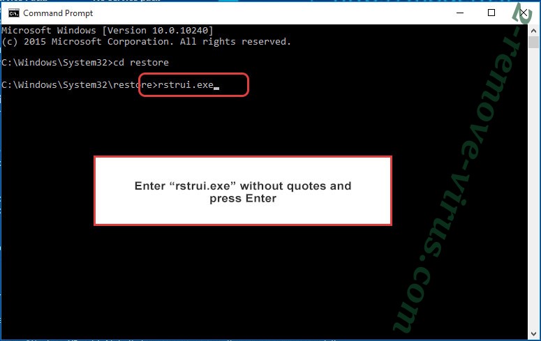 Delete Padlock - command prompt restore execute