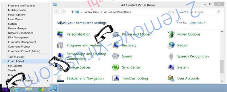 Delete Yontoo Pagerage from Windows 8