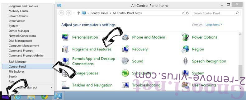 Delete PC Utilities Pro from Windows 8