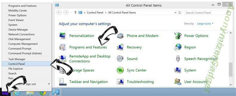 Delete Start.mysearchs.com - ¿cómo eliminar? from Windows 8