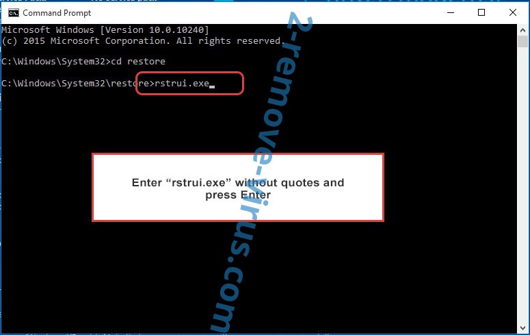 Delete .CryptoDarkRubix file extension - command prompt restore execute