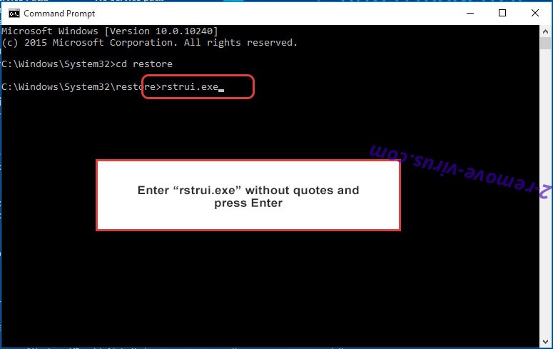 Delete [use_harrd@protonmail.com].eight ransomware - command prompt restore execute